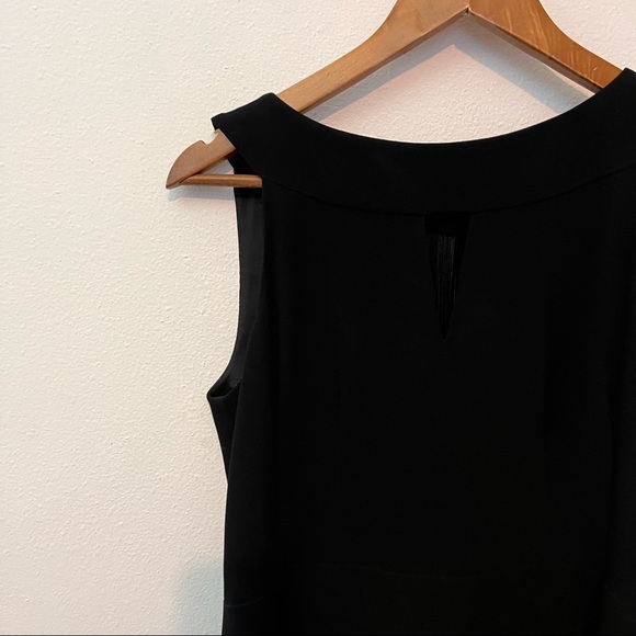 NANETTE LEPORE black fringe back mini dress 8 - Picture 5 of 6